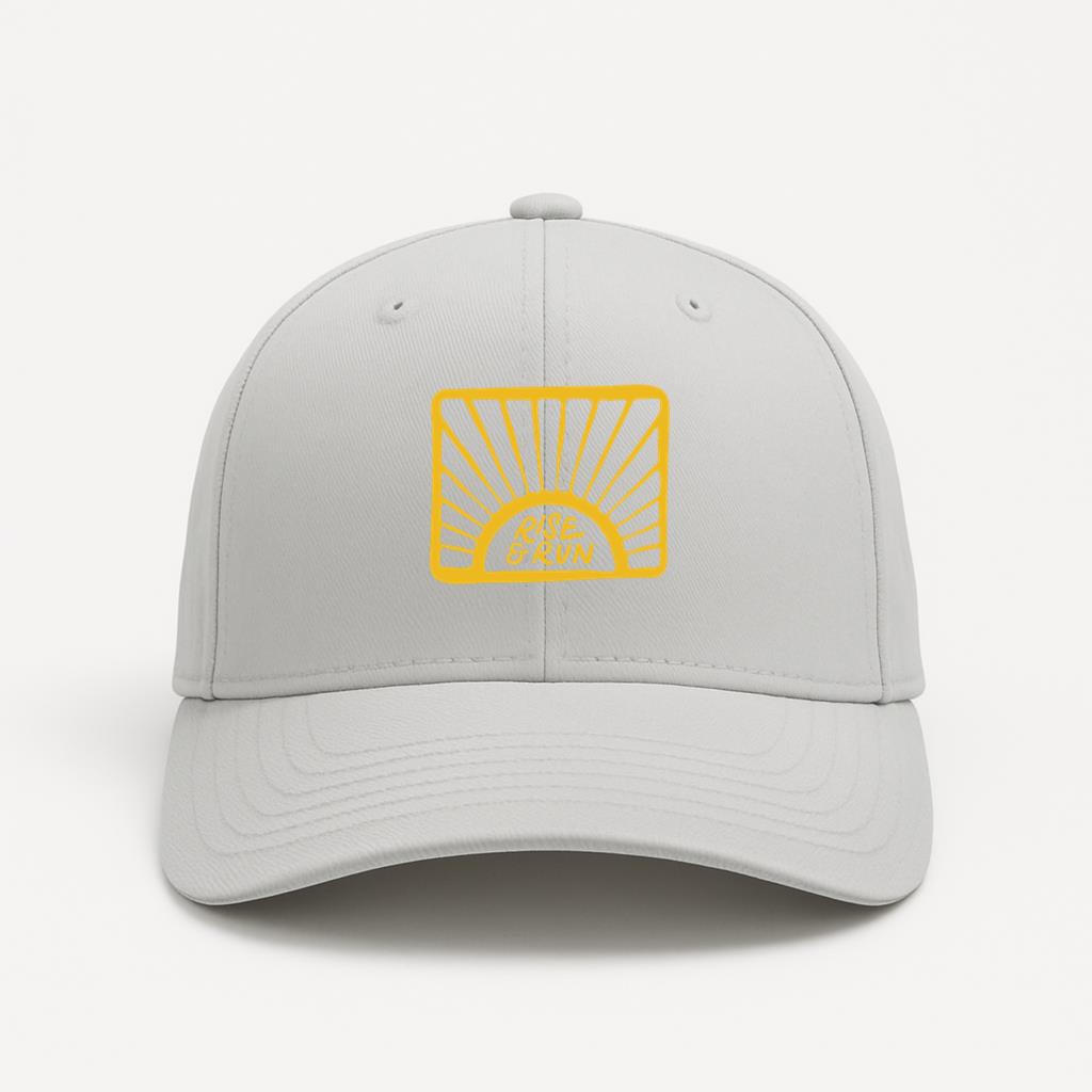 Rise Run Running Badge Doodle Cotton Twill Cap 