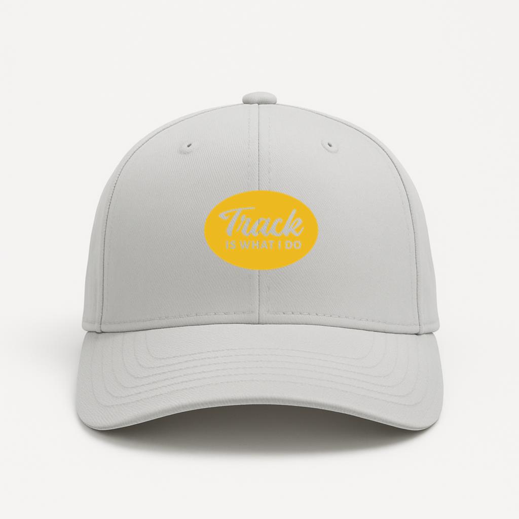 Running Track Cut Out Badge Cotton Twill Cap 
