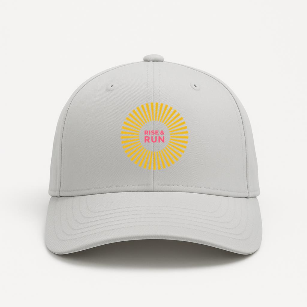 Sun Rise Run Flat Badge Cotton Twill Cap 