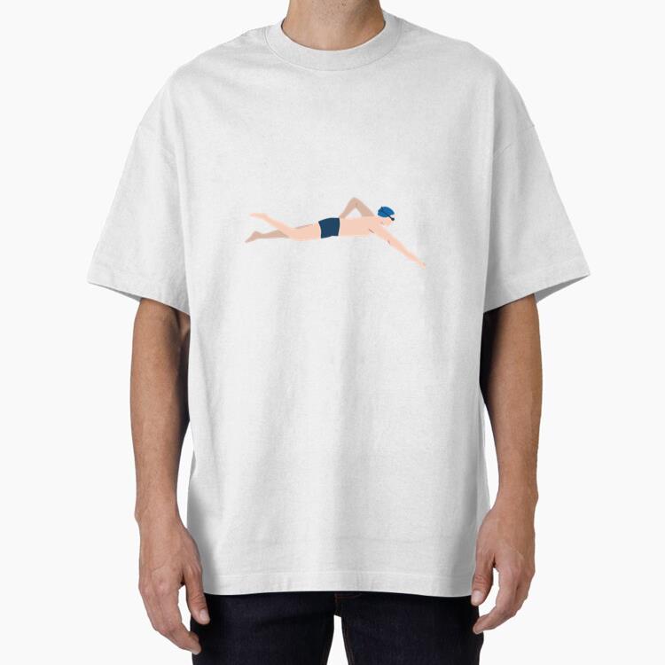 Swimming Front Crawl Oversized T-Shirt 