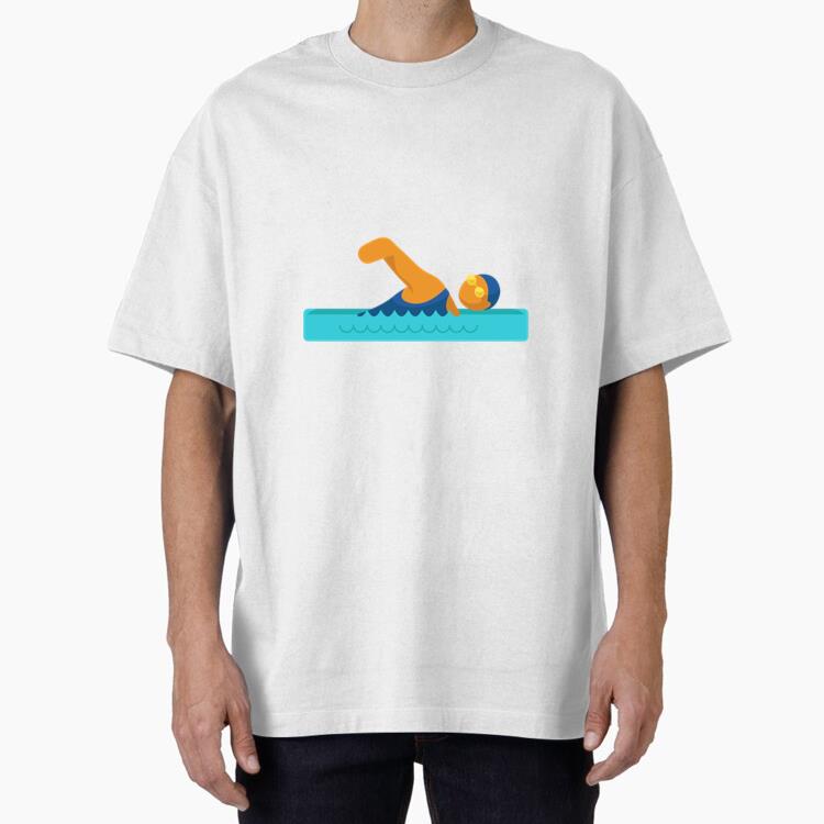 Swimming Paralympic Sport Pictogram Swimming Oversized T-Shirt 