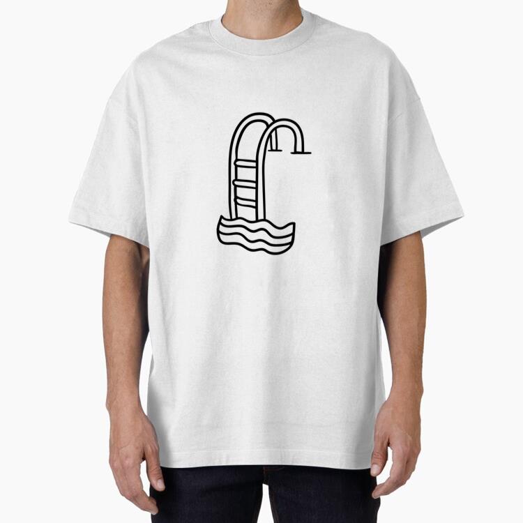 Swimming Pool Ladder Stroke Ladder Swimming Oversized T-Shirt 