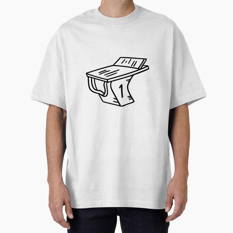 Swimming Pool Podium Stroke Swimming Oversized T-Shirt 