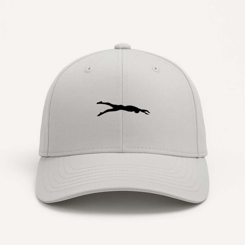 Swimming Triathlon Athlete Silhouette Cotton Twill Cap 