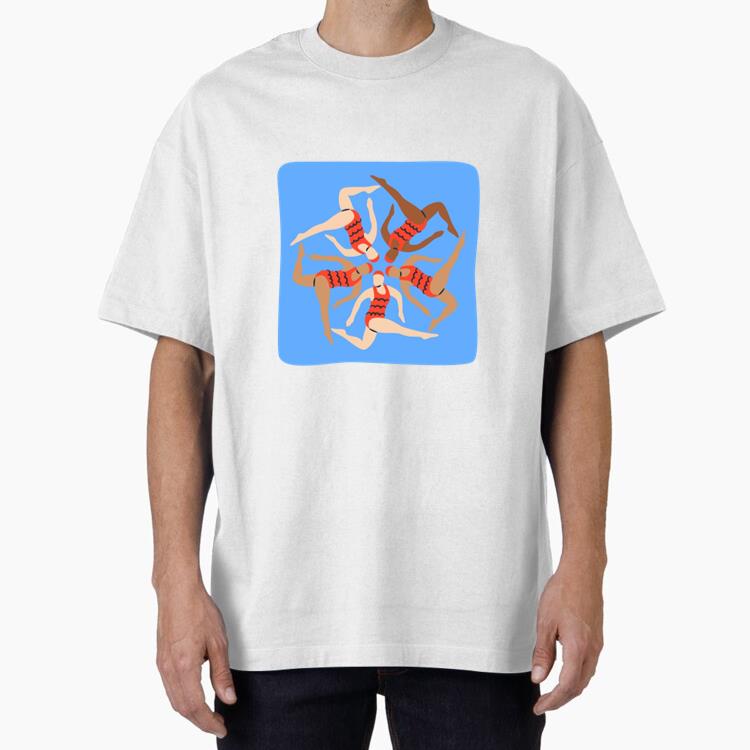 Synchronized Swimming Team Oversized T-Shirt 