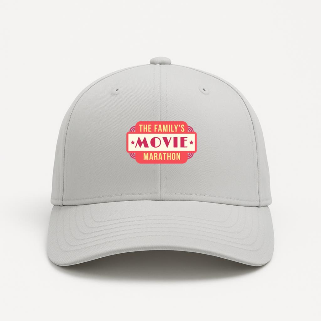 The Familys Movie Marathon Logo Cotton Twill Cap 
