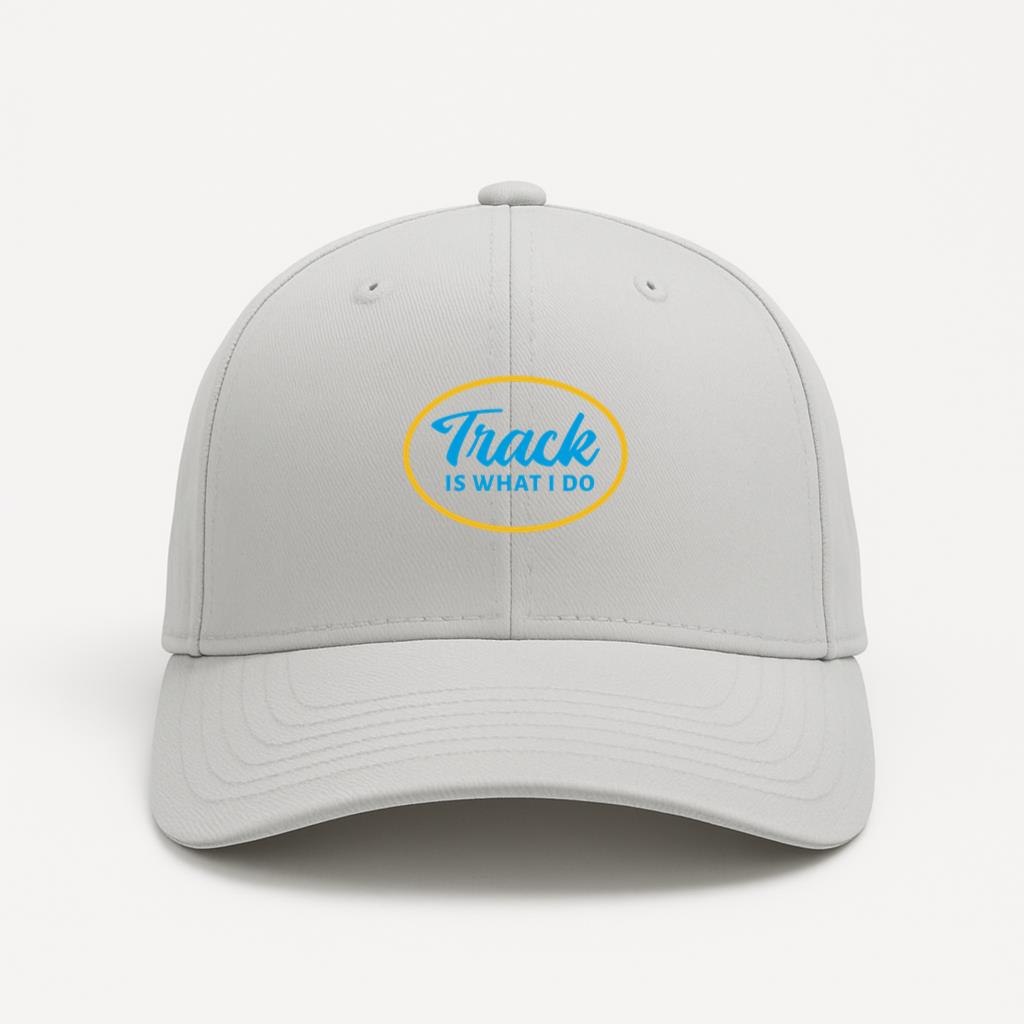 Track Running Lettering Badge Cotton Twill Cap 