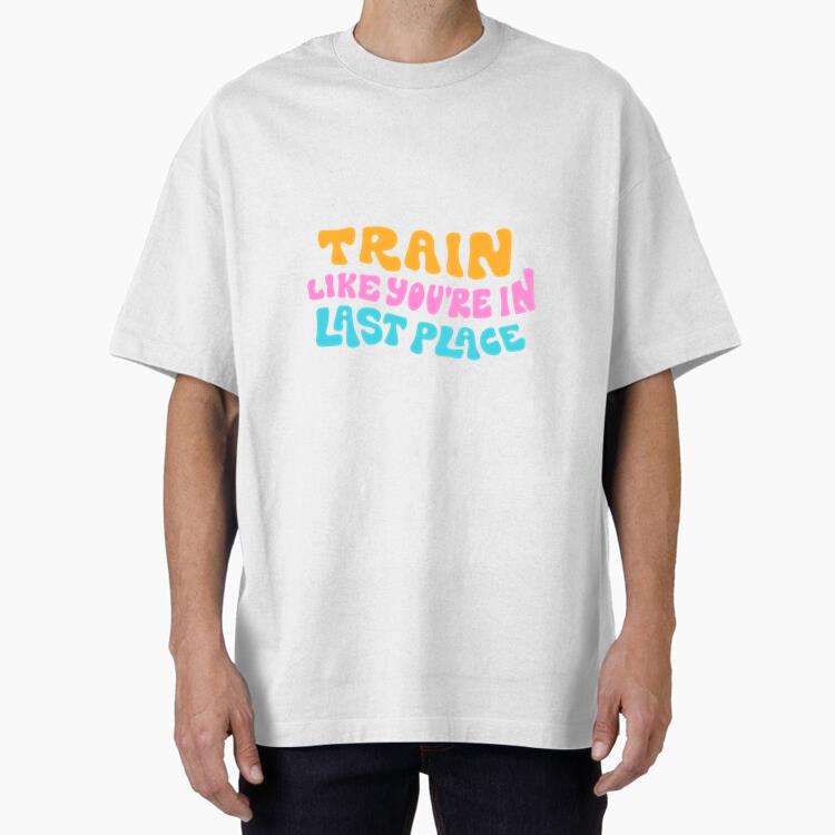 Training Swimming Retro Quote Oversized T-Shirt 