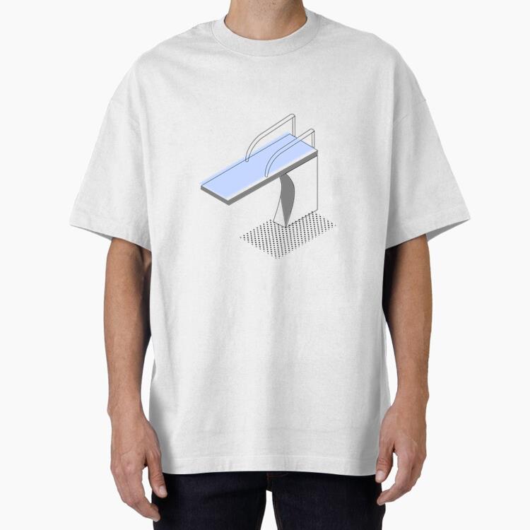 Trampoline Swimming Pool Isometric Trampoline Oversized T-Shirt 
