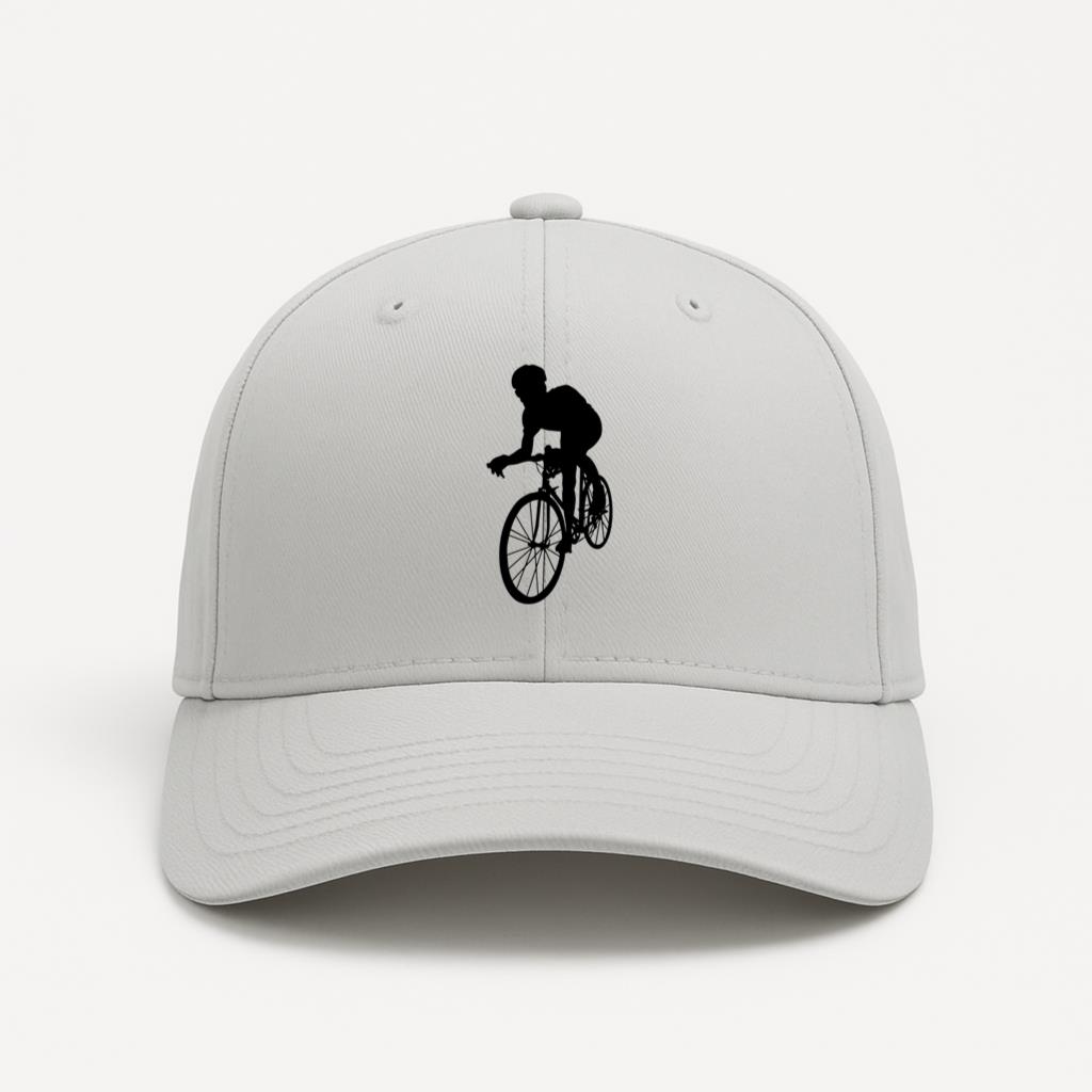 Triathlon Biker In Action Cotton Twill Cap 