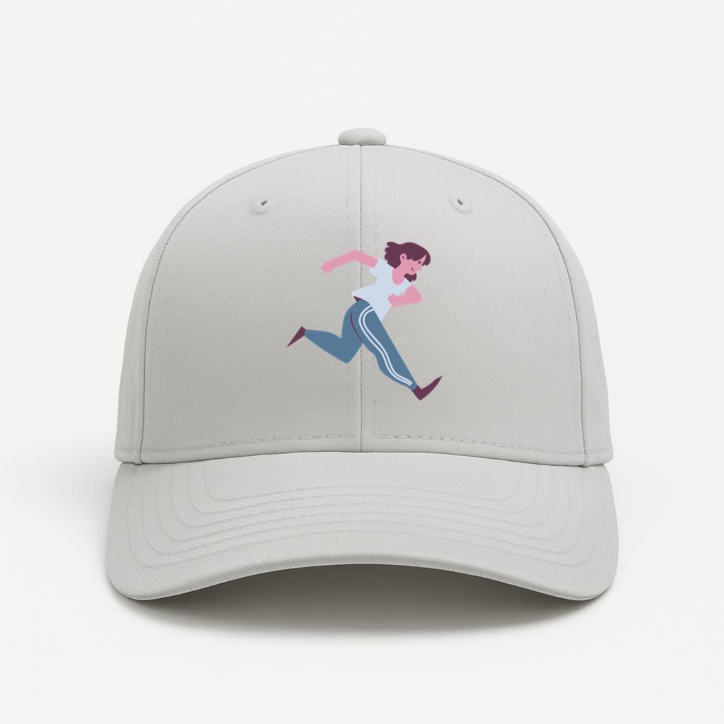 Woman Flat Running Cotton Twill Cap 