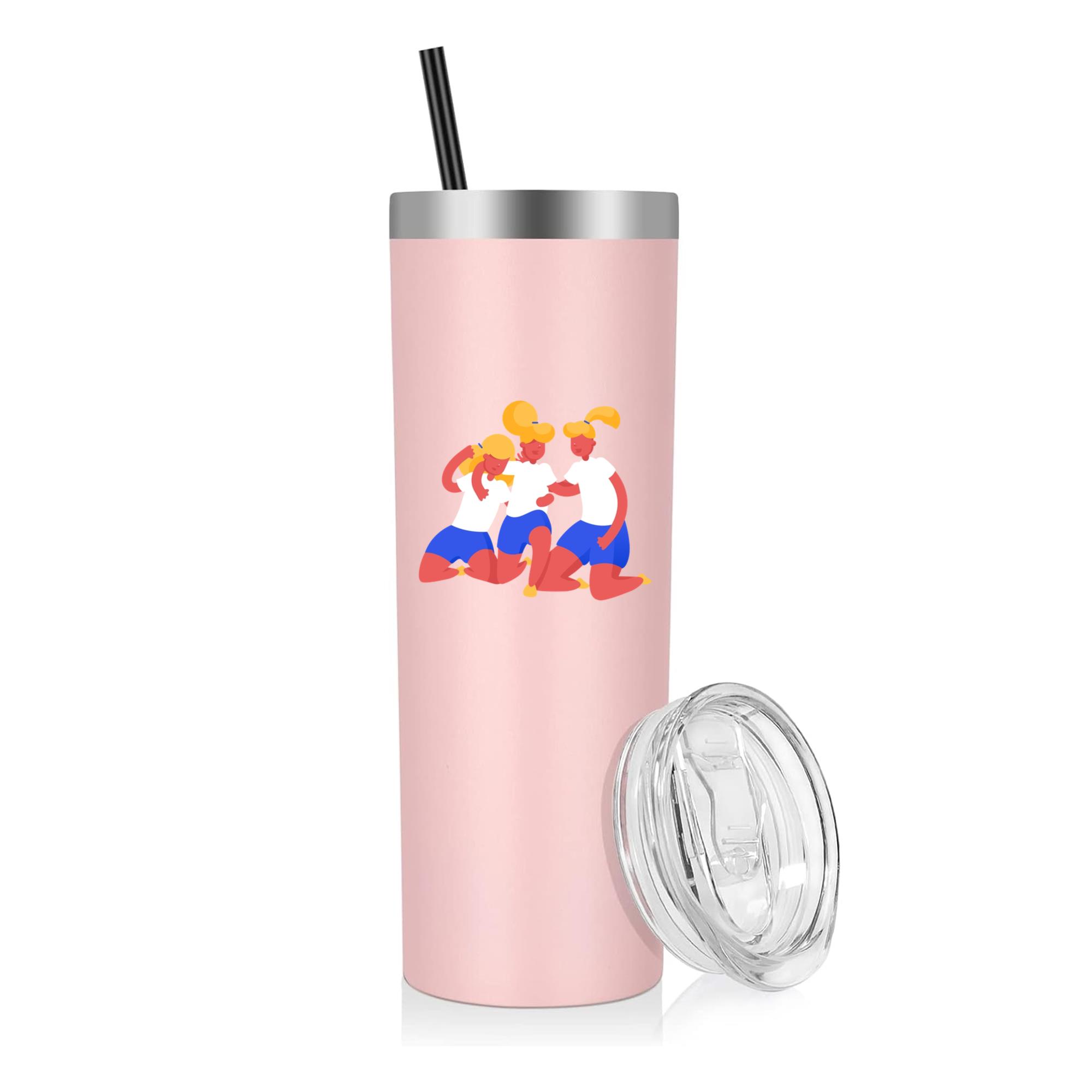 Women Football Team Celebrating 20oz Stainless Steel Tumbler