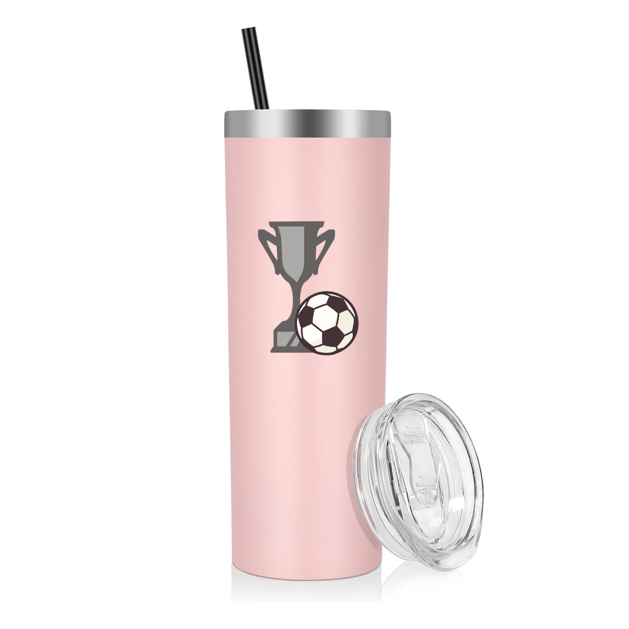 World Cup Soccer Emblematic Badge 20oz Stainless Steel Tumbler