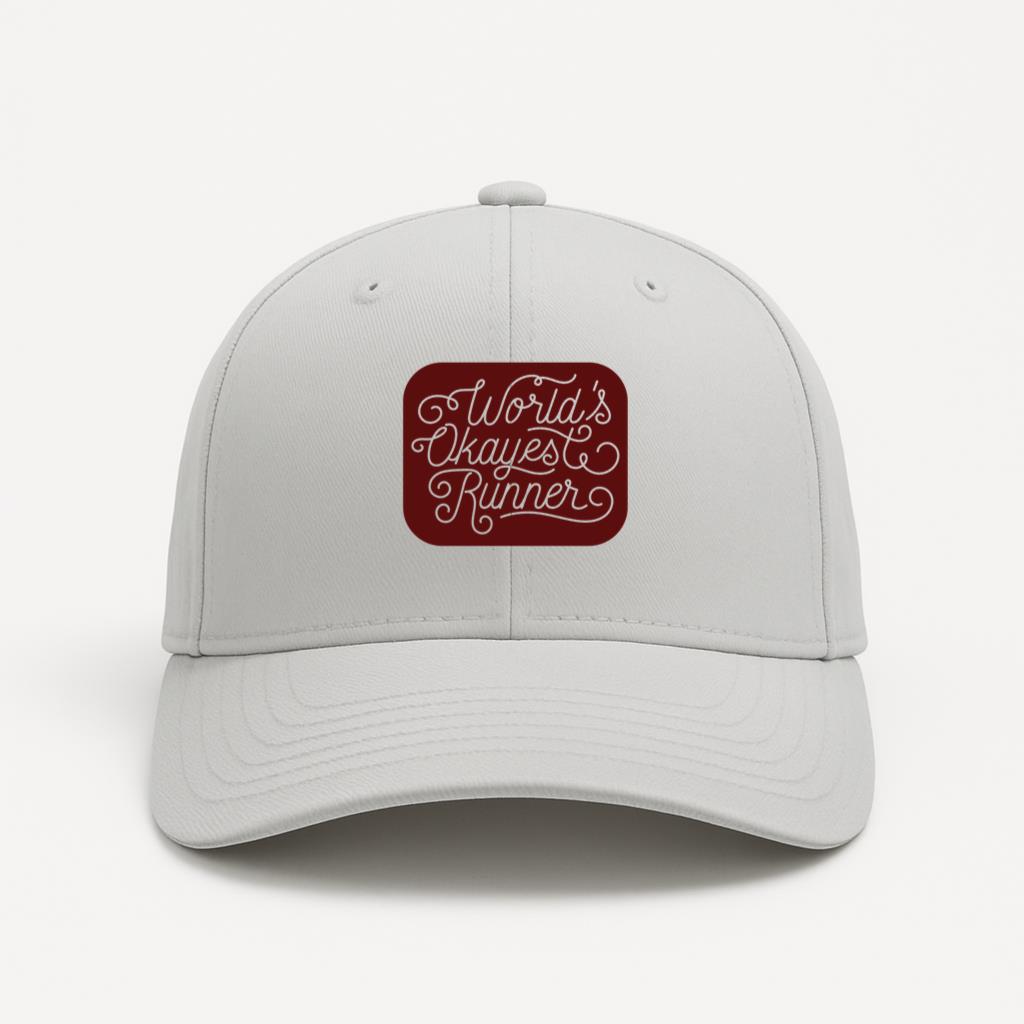 Worlds Okayest Runner Quote Cotton Twill Cap 