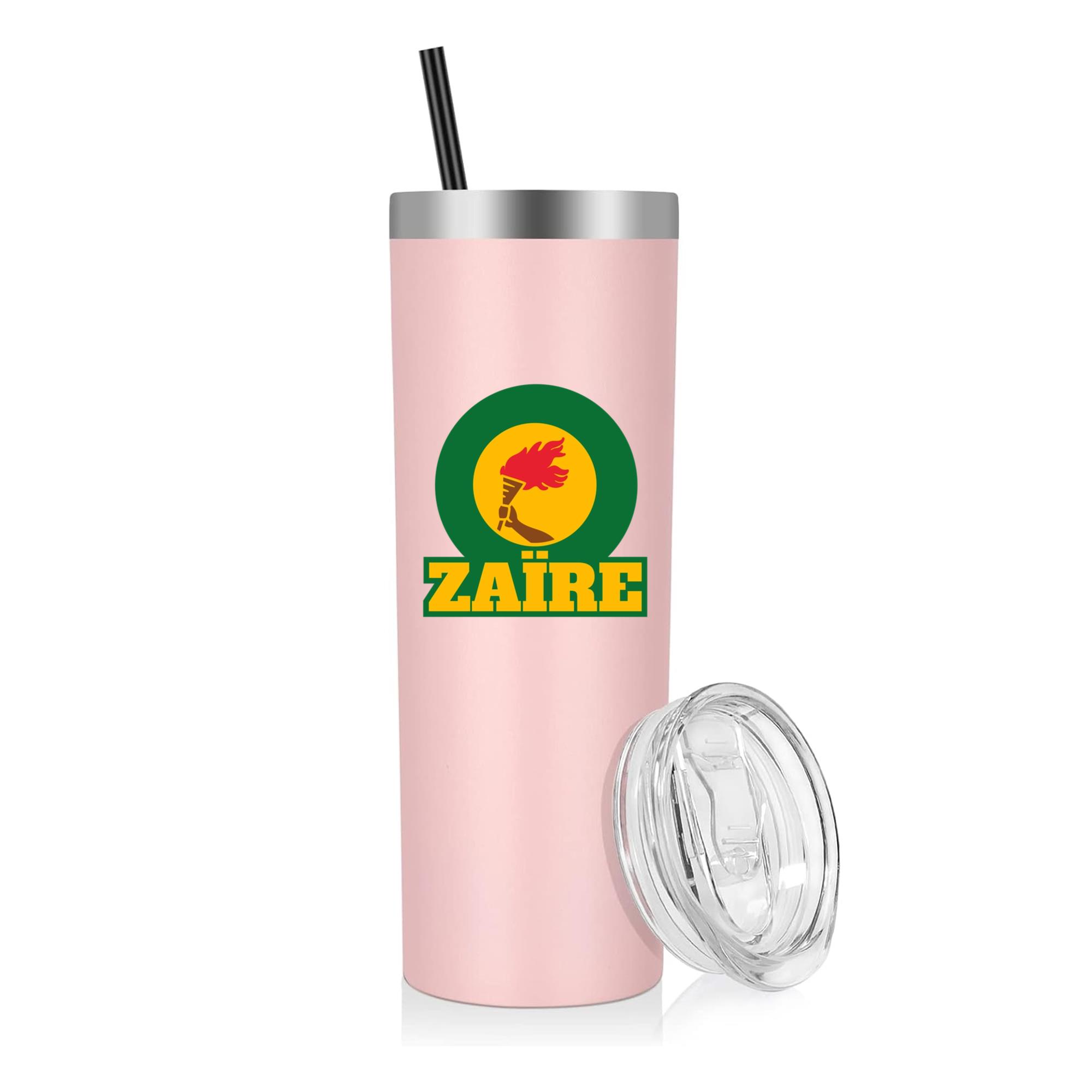 Zaire Soccer Team Flag 20oz Stainless Steel Tumbler
